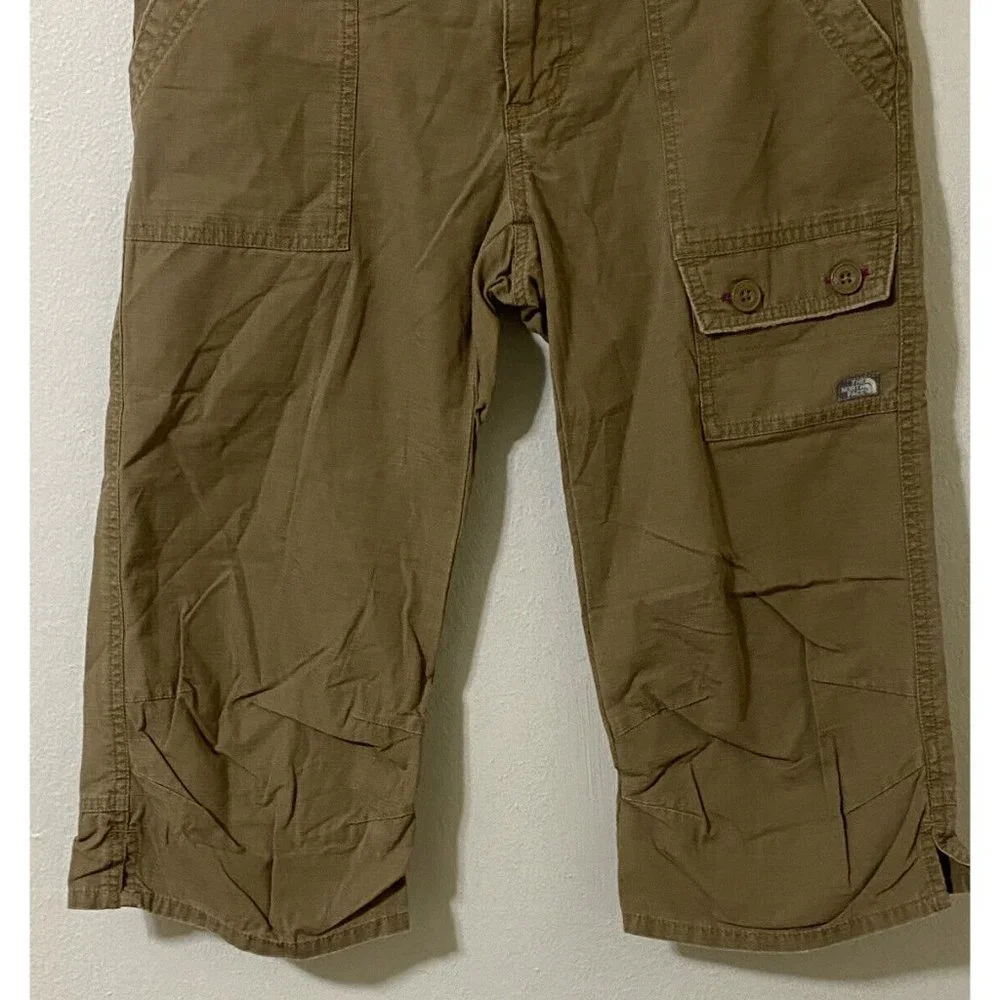 The North Face Women's Size 6 Golden Brown Casual Hiking Capri Pants 32" x 18" - Picture 3 of 9